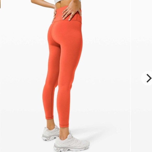 Lululemon Brick colored Leggings (red orange) - Picture 6 of 6
